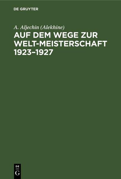 Produktbild: Auf dem Wege zur Welt-Meisterschaft 1923-1927