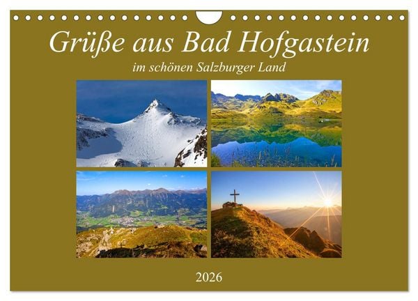 Produktbild: Gr&uuml;&szlig;e aus Bad Hofgastein (Wandkalender 2026 DIN A4 quer), CALVENDO Monatskalender