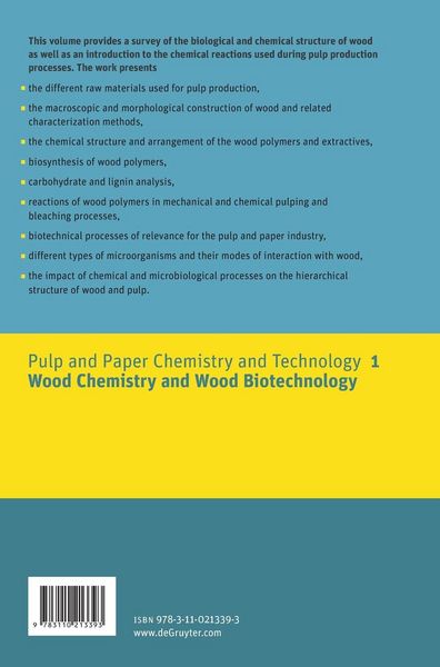 Produktbild: Wood Chemistry and Wood Biotechnology