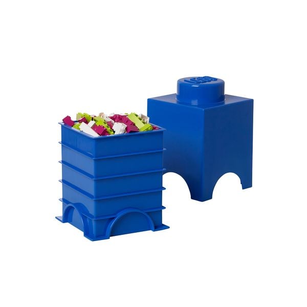 Produktbild: LEGO® Aufbewahrungsstein 1 Noppe Blau