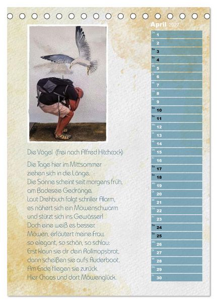 Produktbild: Wenn alle M&ouml;wen Emma hie&szlig;en... (Tischkalender 2027 DIN A5 hoch), CALVENDO Monatskalender