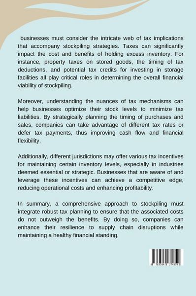 Produktbild: Unrealistic Profits, Unreliable Results: Rethinking Stockpiling Behavior in Consumption Tax Models