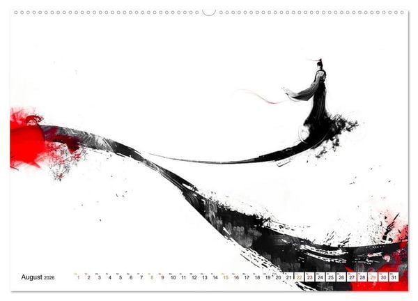Produktbild: Samurai Illustrationen (Wandkalender 2026 DIN A2 quer), CALVENDO Monatskalender