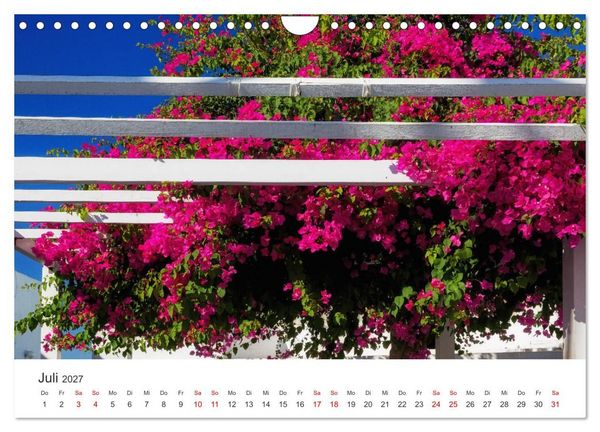 Produktbild: Santorini Fira & Firostefani (Wandkalender 2027 DIN A4 quer), CALVENDO Monatskalender