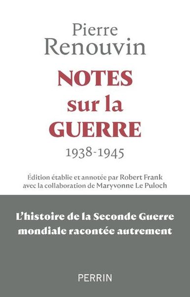 Produktbild: Notes sur la guerre : 1938-1945