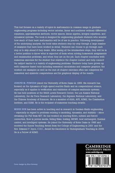 Produktbild: Mathematical Methods in Engineering