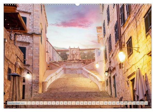 Produktbild: Dubrovnik historische Altstadt - UNESCO‑Welterbe im sonnigen Kroatien (hochwertiger Premium Wandkalender 2027 DIN A2 quer), Kunstdruck in Hochglanz