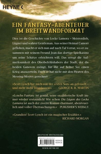 Produktbild: Sturm &uuml;ber roten Wassern / Locke Lamora Band 2