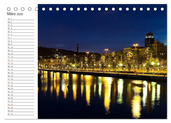Produktbild: Metropole Barcelona (Tischkalender 2026 DIN A5 quer), CALVENDO Monatskalender