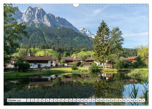 Produktbild: Ein Sommer rund um Garmisch-Partenkirchen (Wandkalender 2026 DIN A3 quer), CALVENDO Monatskalender