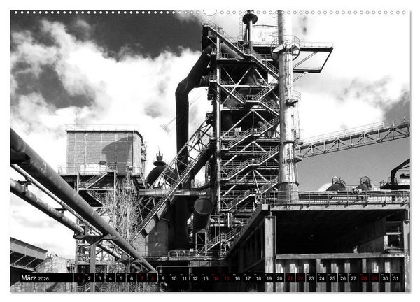 Produktbild: LaPaDu-H&uuml;ttenwerk Duisburg (hochwertiger Premium Wandkalender 2026 DIN A2 quer), Kunstdruck in Hochglanz