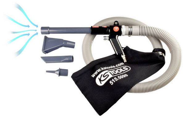 Produktbild: KS Tools 515.5090 Druckluft-Saug-Blaspistole 6.3 bar