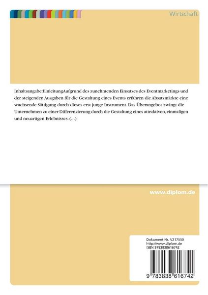 Produktbild: Die Bedeutung theaterwissenschaftlicher Erkenntnisse f&uuml;r das Eventmarketing