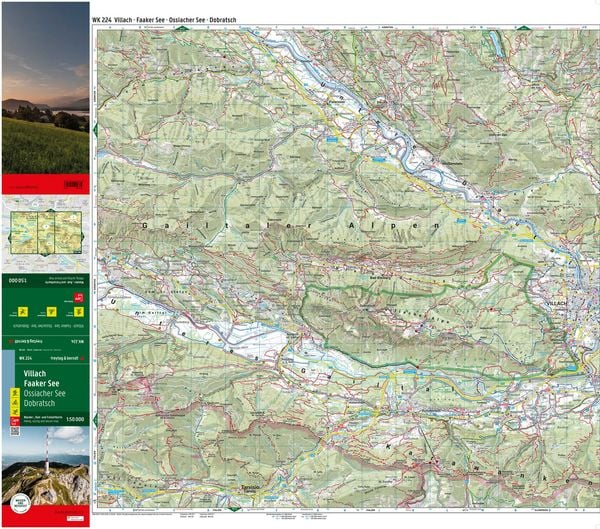 Produktbild: freytag & berndt Wanderkarte WK 224 Villach - Faaker See, Ossiacher See - Dobratsch 1:50.000