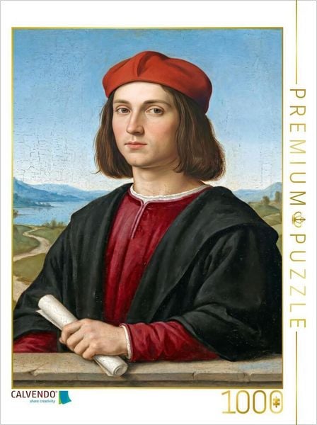 CALVENDO Puzzle Bildnis eines jungen Mannes | 1000 Teile Lege-Größe 64x48cm Foto-Puzzle für glückliche Stunden