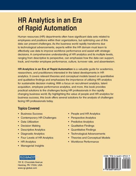 Produktbild: HR Analytics in an Era of Rapid Automation