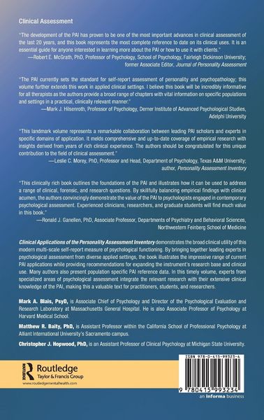 Produktbild: Clinical Applications of the Personality Assessment Inventory