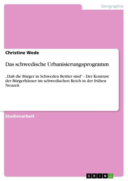 Produktbild: Das schwedische Urbanisierungsprogramm