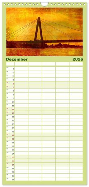 Produktbild: Familienplaner 2026 - K&ouml;ln mit 5 Spalten (Wandkalender, 21 x 45 cm) CALVENDO