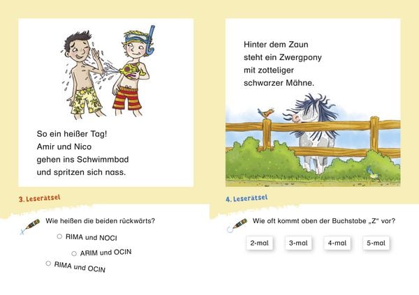 Produktbild: Duden Leseprofi &ndash; Witzige Leser&auml;tsel zum Schulstart &ndash; Pferde und Freundschaft, 1. Klasse