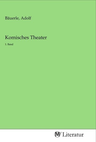 Komisches Theater, Taschenbuch von , MV-Literatur, 9783968740621