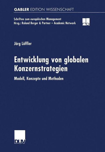 Produktbild: Entwicklung von globalen Konzernstrategien