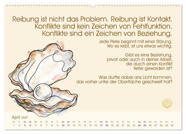 Produktbild: Arbeit ist Beziehung (hochwertiger Premium Wandkalender 2027 DIN A2 quer), Kunstdruck in Hochglanz