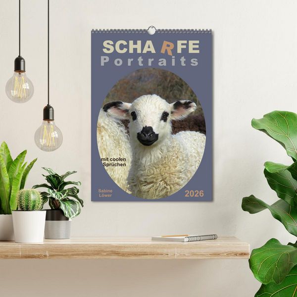 Produktbild: Scharfe Portraits (Wandkalender 2026 DIN A3 hoch), CALVENDO Monatskalender