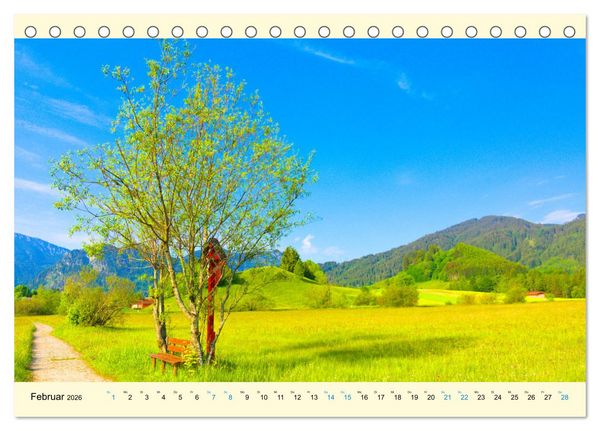 Produktbild: Beschauliches Bayern (Tischkalender 2026 DIN A5 quer), CALVENDO Monatskalender