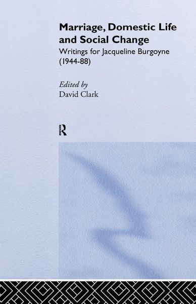 Produktbild: Marriage, Domestic Life and Social Change
