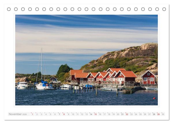 Produktbild: Bohusl&auml;n Fj&auml;llbacka - Hamburgsund - Grebbestad 2026 (Tischkalender 2026 DIN A5 quer), CALVENDO Monatskalender