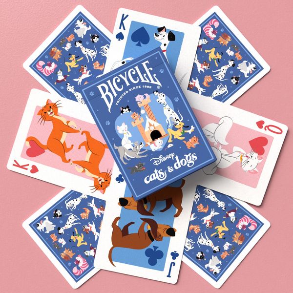 Produktbild: Bicycle Disney Cats and Dogs (Designer Spielkarten, Poker, Skat...)
