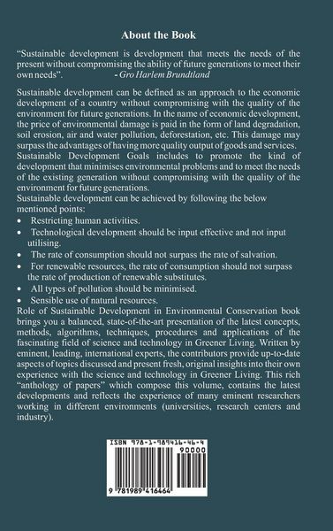 Produktbild: Role of Sustainable Development in Environmental Conservation