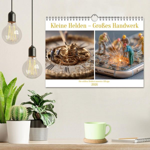 Produktbild: Kleine Helden &ndash; Gro&szlig;es Handwerk (Wandkalender 2026 DIN A4 quer), CALVENDO Monatskalender