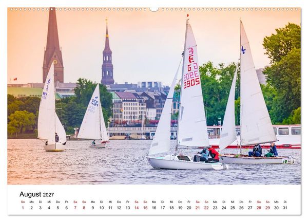 Produktbild: Hamburg Events (hochwertiger Premium Wandkalender 2027 DIN A2 quer), Kunstdruck in Hochglanz