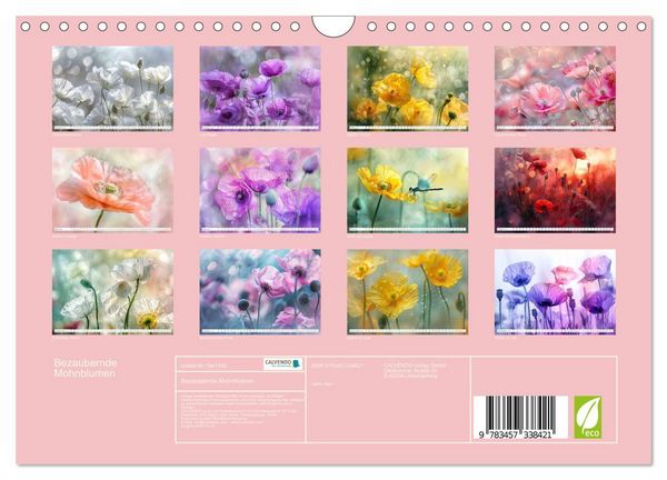 Produktbild: Bezaubernde Mohnblumen (Wandkalender 2026 DIN A4 quer), CALVENDO Monatskalender