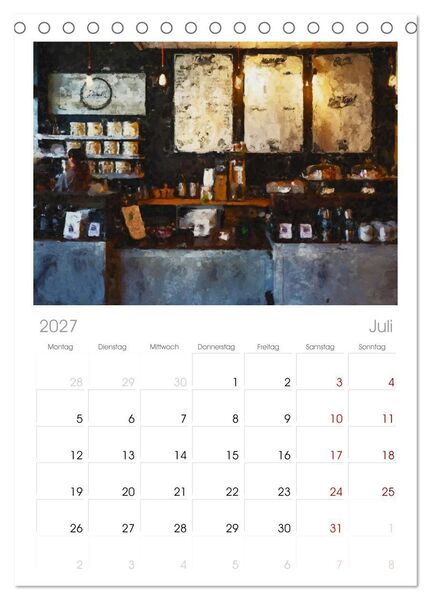 Produktbild: Tischplaner 2027 - Kaffeesatz - Kunst und Tradition (A5 Tischkalender zum Aufstellen) CALVENDO