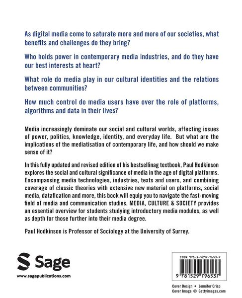 Produktbild: Media, Culture and Society