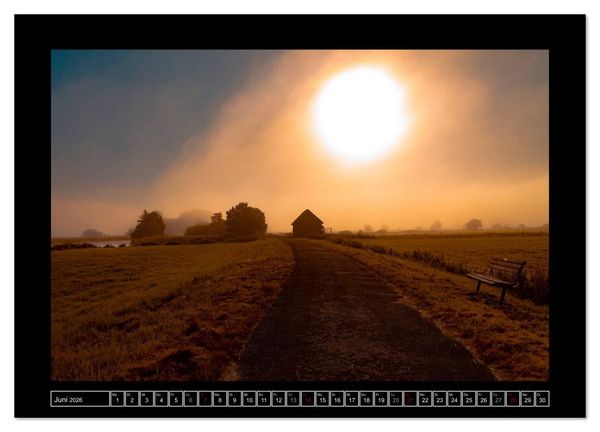 Produktbild: Lichtlandschaft Worpswede (hochwertiger Premium Wandkalender 2026 DIN A2 quer), Kunstdruck in Hochglanz