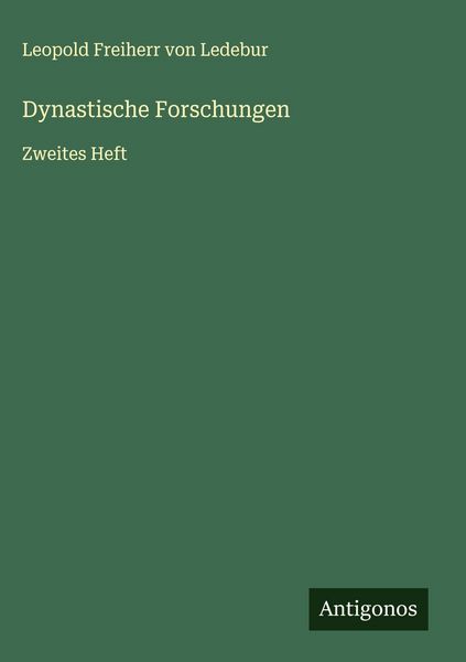 Produktbild: Dynastische Forschungen