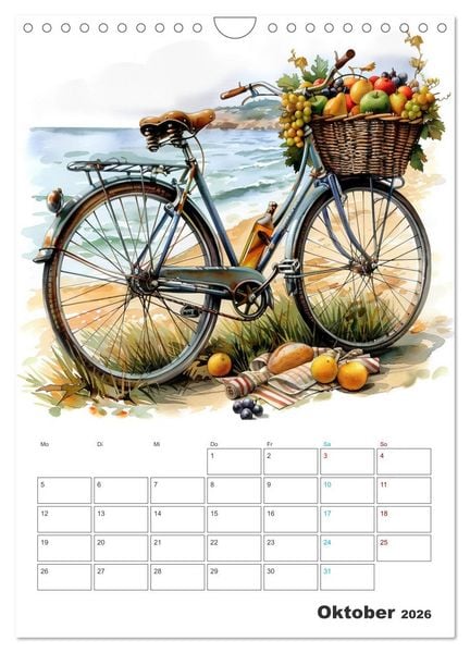Produktbild: Fahrradpoesie (Wandkalender 2026 DIN A4 hoch), CALVENDO Monatskalender
