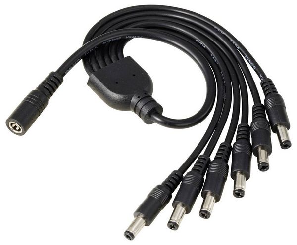 Produktbild: TRU COMPONENTS TC-13232720 DC-Steckverbinder Buchse - Stecker 5.5mm 2.1mm 41.2cm 1St.