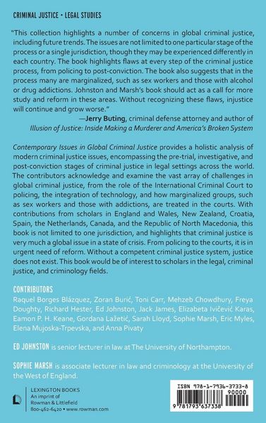 Produktbild: Contemporary Issues in Global Criminal Justice