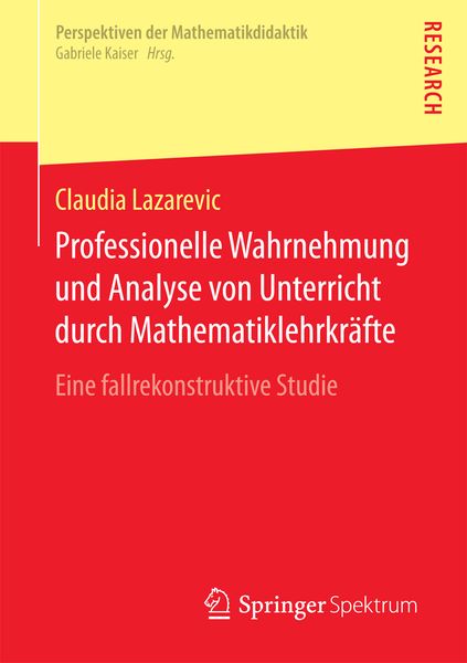 Produktbild: Professionelle Wahrnehmung und Analyse von Unterricht durch Mathematiklehrkr&auml;fte