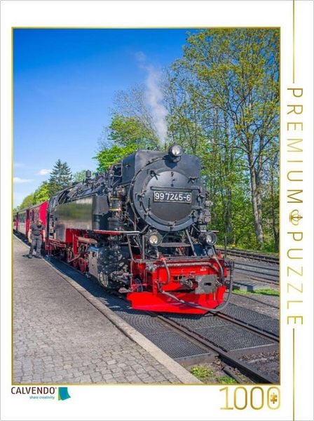 CALVENDO Puzzle Die Harzquerbahn in Drei Annen Hohne | 1000 Teile Lege-Größe 64x48cm Foto-Puzzle für glückliche Stunden