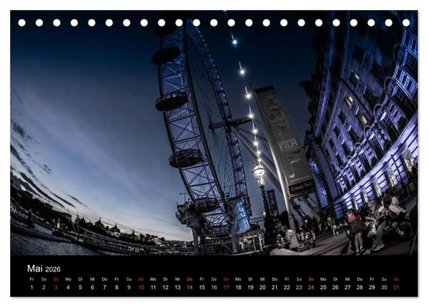 Produktbild: London - street view (CH-Version) (Tischkalender 2026 DIN A5 quer), CALVENDO Monatskalender