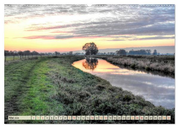 Produktbild: Landschaft an der W&uuml;mme (Wandkalender 2026 DIN A2 quer), CALVENDO Monatskalender