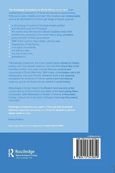 Produktbild: The Routledge Companion to World History since 1914