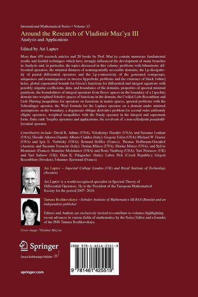 Produktbild: Around the Research of Vladimir Maz'ya III