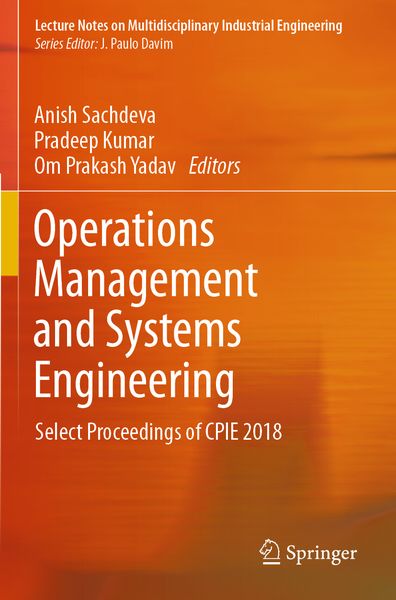 Produktbild: Operations Management and Systems Engineering